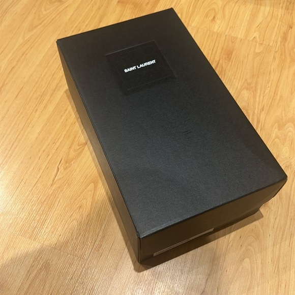 SAINT LAURENT Men’s Logo Stitched Espadrille Shoes NWT - Picture 7 of 8